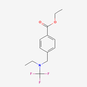 Ethyl 4-((ethyl(trifluoromethyl)amino)methyl)benzoate