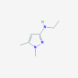 molecular formula C7H13N3 B13975128 N-ethyl-1,5-dimethyl-1H-pyrazol-3-amine 