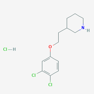 3-[2-(3,4-Dichlorophenoxy)ethyl]piperidine hydrochloride