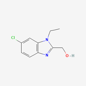 molecular formula C10H11ClN2O B13975131 6-Chloro-1-ethyl-1h-benzimidazole-2-methanol 