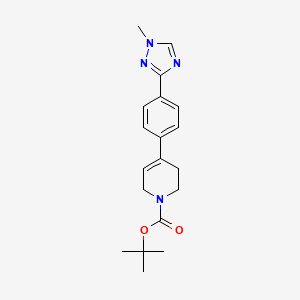 Tert-butyl 4-(4-(1-methyl-1H-1,2,4-triazol-3-YL)phenyl)-3,6-dihydropyridine-1(2H)-carboxylate