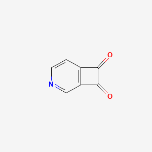 molecular formula C7H3NO2 B13975199 3-Azabicyclo[4.2.0]octa-1,3,5-triene-7,8-dione CAS No. 344325-28-6