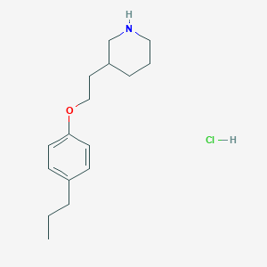 3-[2-(4-Propylphenoxy)ethyl]piperidine hydrochloride