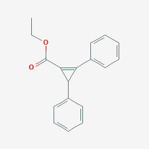 molecular formula C18H16O2 B13975219 Ethyl 2,3-diphenylcycloprop-1-ene-1-carboxylate CAS No. 109251-03-8