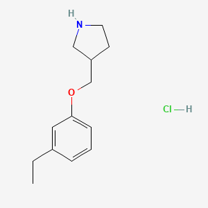 3-[(3-Ethylphenoxy)methyl]pyrrolidine hydrochloride