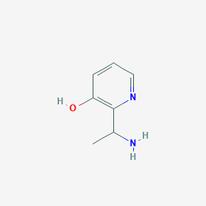 molecular formula C7H10N2O B13975241 2-(1-Aminoethyl)-3-pyridinol 