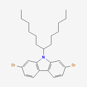 2,7-Dibromo-9-(tridecan-7-yl)-9H-carbazole