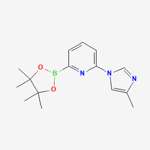 2-(4-methyl-1H-imidazol-1-yl)-6-(4,4,5,5-tetramethyl-1,3,2-dioxaborolan-2-yl)Pyridine