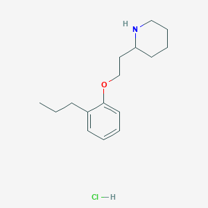 molecular formula C16H26ClNO B1397527 2-[2-(2-Propylphenoxy)ethyl]piperidine hydrochloride CAS No. 1220029-15-1