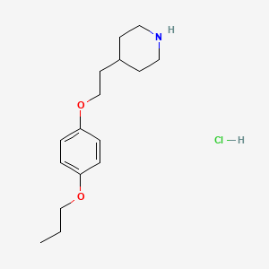 4-[2-(4-Piperidinyl)ethoxy]phenyl propyl ether hydrochloride