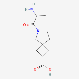 6-(2-Aminopropanoyl)-6-azaspiro[3.4]octane-2-carboxylic acid