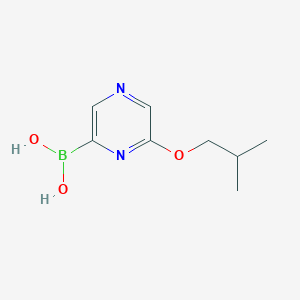 molecular formula C8H13BN2O3 B13975307 B-[6-(2-Methylpropoxy)-2-pyrazinyl]boronic acid CAS No. 1225228-87-4