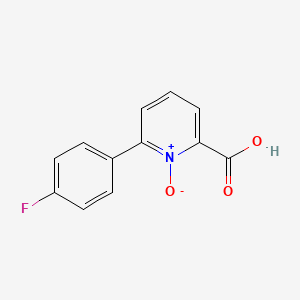 2-Carboxy-6-(4-fluorophenyl)pyridin-1-ium-1-olate