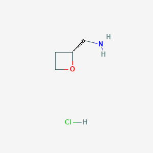 molecular formula C4H10ClNO B13975371 (R)-Oxetan-2-ylmethanamine hydrochloride 