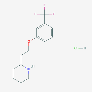 2-{2-[3-(Trifluoromethyl)phenoxy]ethyl}piperidine hydrochloride