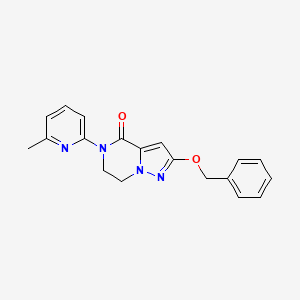 2-(Benzyloxy)-5-(6-methylpyridin-2-yl)-6,7-dihydropyrazolo[1,5-a]pyrazin-4(5H)-one