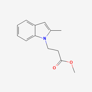 Methyl 2-methyl-1H-indole-1-propanoate