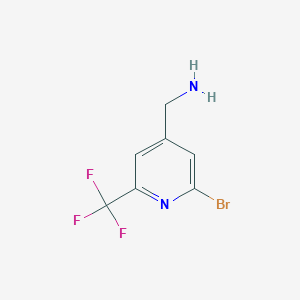 [2-Bromo-6-(trifluoromethyl)pyridin-4-YL]methylamine