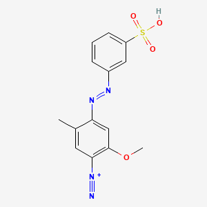 Benzenediazonium, 2-methoxy-5-methyl-4-((3-sulfophenyl)azo)-