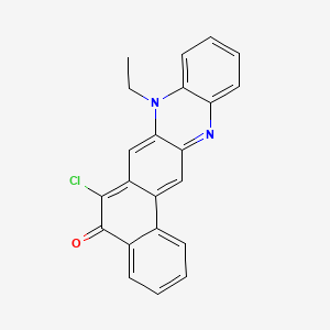 Naphtho[1,2-b]phenazin-5(8H)-one, 6-chloro-8-ethyl-