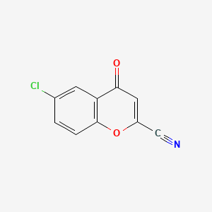 4H-1-Benzopyran-2-carbonitrile, 6-chloro-4-oxo-