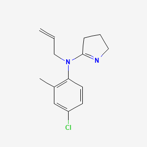 2H-Pyrrol-5-amine, 3,4-dihydro-N-(4-chloro-2-methylphenyl)-N-2-propenyl-