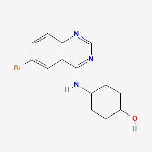 4-[(6-Bromo-4-quinazolinyl)amino]cyclohexanol