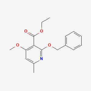 Ethyl 2-(benzyloxy)-4-methoxy-6-methylnicotinate