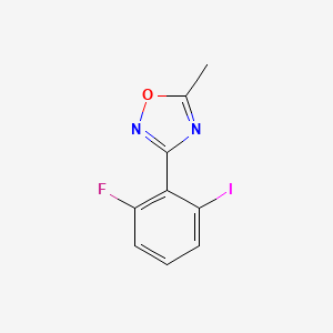 3-(2-Fluoro-6-iodophenyl)-5-methyl-1,2,4-oxadiazole