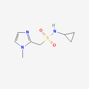 N-cyclopropyl-1-(1-methyl-1H-imidazol-2-yl)methanesulfonamide