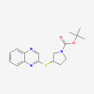 (S)-3-(Quinoxalin-2-ylsulfanyl)-pyrrolidine-1-carboxylic acid tert-butyl ester