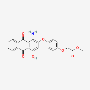 Methyl (4-((1-amino-9,10-dihydro-4-hydroxy-9,10-dioxo-2-anthryl)oxy)phenoxy)acetate