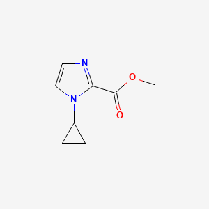 molecular formula C8H10N2O2 B13976182 methyl 1-cyclopropyl-1H-imidazole-2-carboxylate 