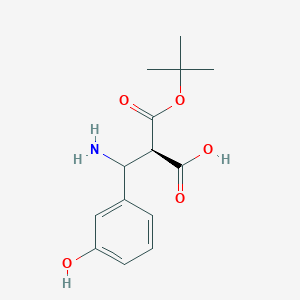 (2R)-2-[amino-(3-hydroxyphenyl)methyl]-3-[(2-methylpropan-2-yl)oxy]-3-oxopropanoic acid