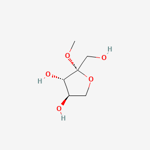 beta-D-threo-2-Pentulofuranoside, methyl