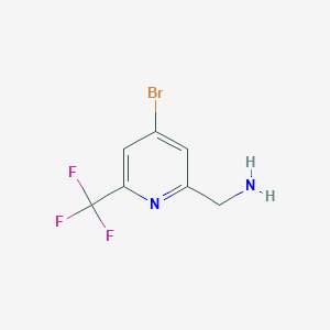 (4-Bromo-6-(trifluoromethyl)pyridin-2-YL)methanamine