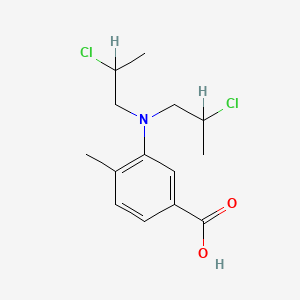 3-(Bis(2-chloropropyl)amino)-p-toluic acid