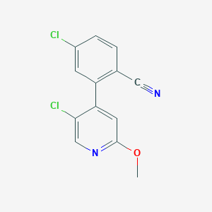 4-Chloro-2-(5-chloro-2-methoxypyridin-4-yl)benzonitrile