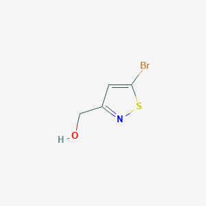 molecular formula C4H4BrNOS B13976285 5-Bromo-3-isothiazolemethanol 