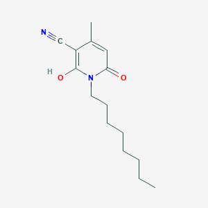 2-Hydroxy-4-methyl-1-octyl-6-oxo-1,6-dihydropyridine-3-carbonitrile