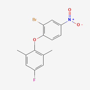 2-(2-Bromo-4-nitrophenoxy)-5-fluoro-1,3-dimethylbenzene