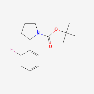 molecular formula C15H20FNO2 B13976429 tert-Butyl 2-(2-fluorophenyl)pyrrolidine-1-carboxylate 