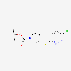 (S)-3-(6-Chloro-pyridazin-3-ylsulfanyl)-pyrrolidine-1-carboxylic acid tert-butyl ester