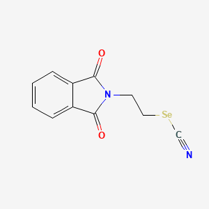 molecular formula C11H8N2O2Se B13976485 2-(1,3-Dioxoisoindol-2-yl)ethyl selenocyanate CAS No. 32449-49-3