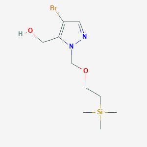 (4-Bromo-1-((2-(trimethylsilyl)ethoxy)methyl)-1H-pyrazol-5-yl)methanol