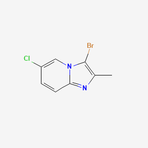 molecular formula C8H6BrClN2 B13976552 3-Bromo-6-chloro-2-methylimidazo[1,2-a]pyridine 