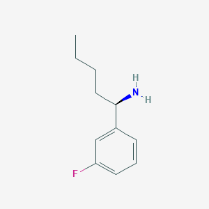 molecular formula C11H16FN B13976603 (R)-1-(3-Fluorophenyl)pentan-1-amine 