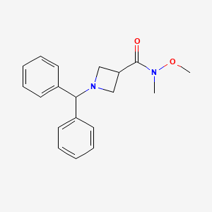 1-(Diphenylmethyl)-N-methoxy-N-methylazetidine-3-carboxamide