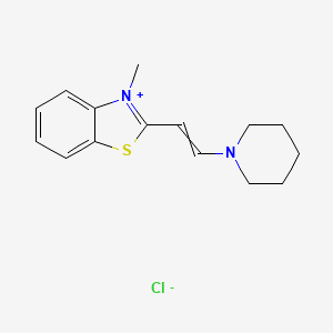 3-Methyl-2-(2-piperidinovinyl)benzothiazolium chloride