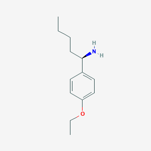 molecular formula C13H21NO B13976677 (R)-1-(4-ethoxyphenyl)pentylamine 